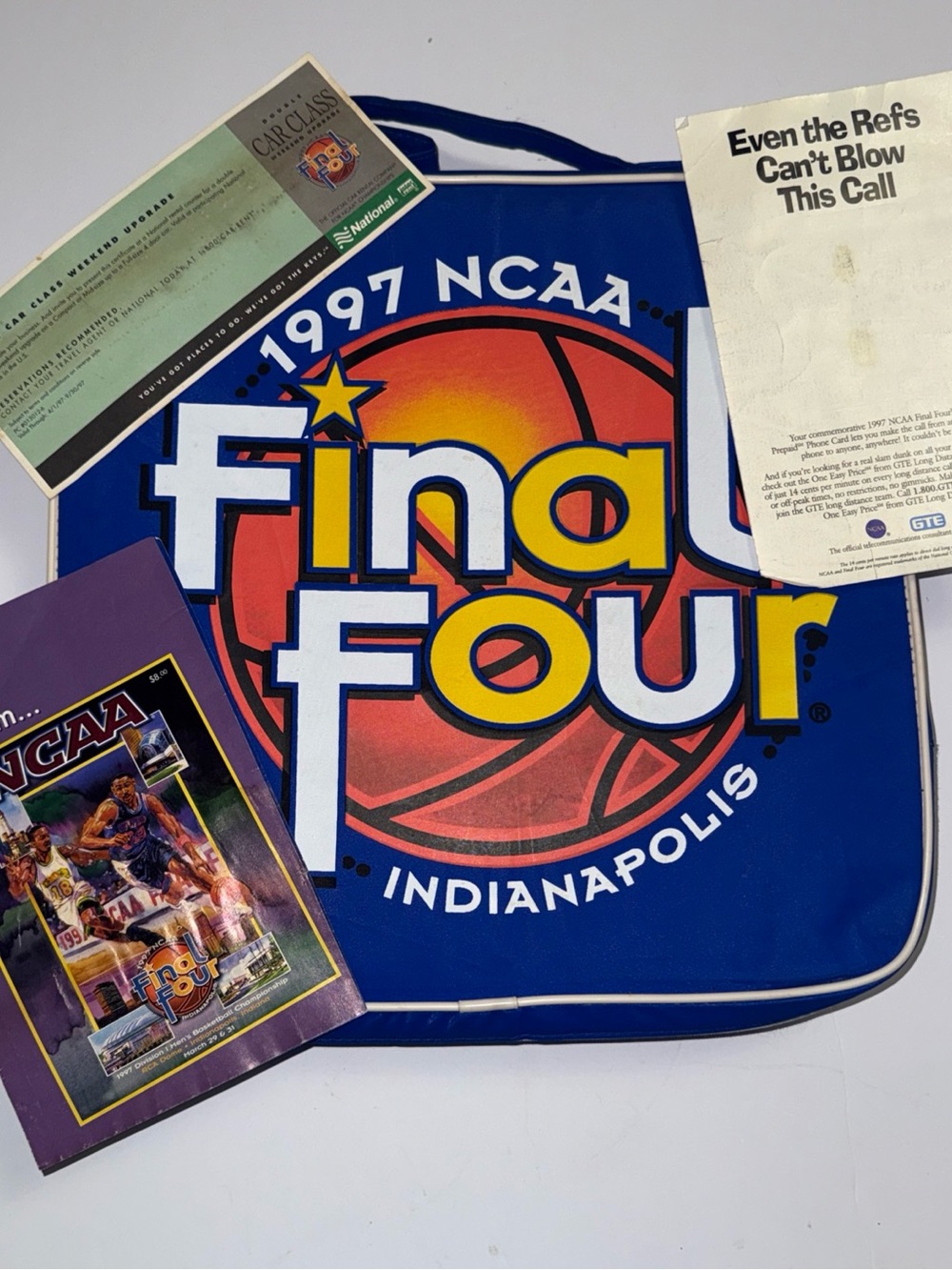 1997 NCAA Final Four Indianapolis Souvenir cushion - Blue/Orange/Yellow